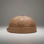 Bonnet docker cuir homme look affirmé