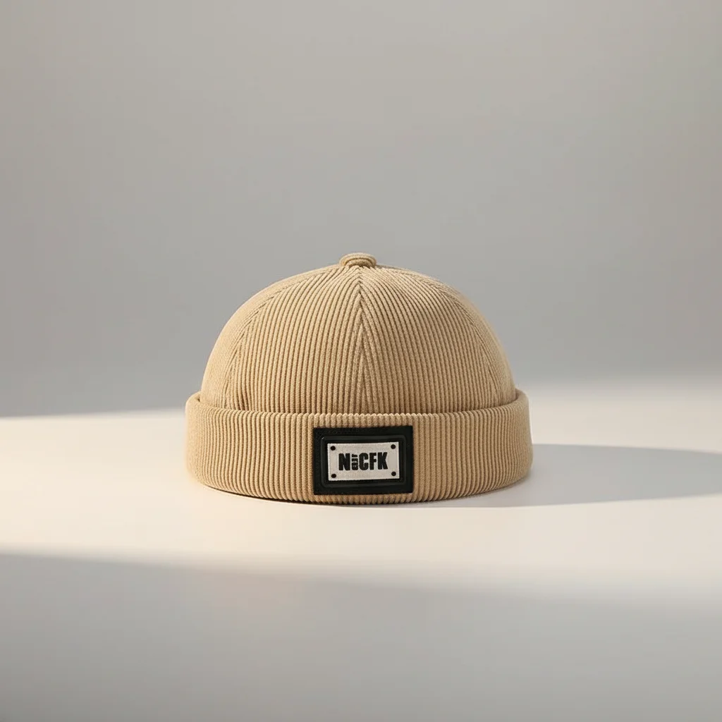 bonnet docker hiver velours côtelé confort – Image 11