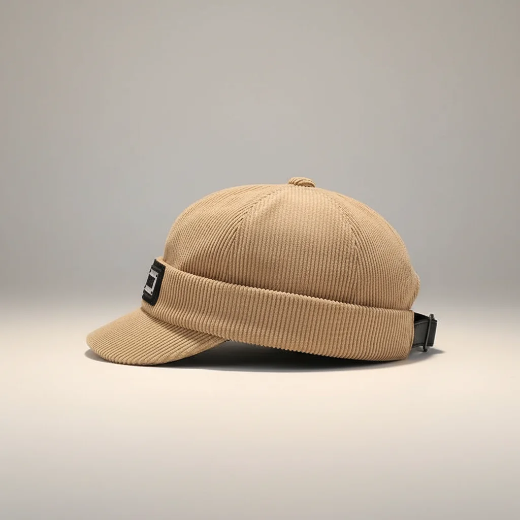 bonnet docker hiver velours côtelé confort – Image 2
