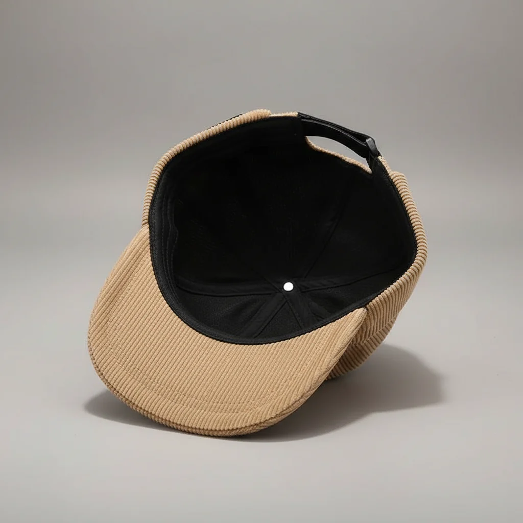 bonnet docker hiver velours côtelé confort – Image 3