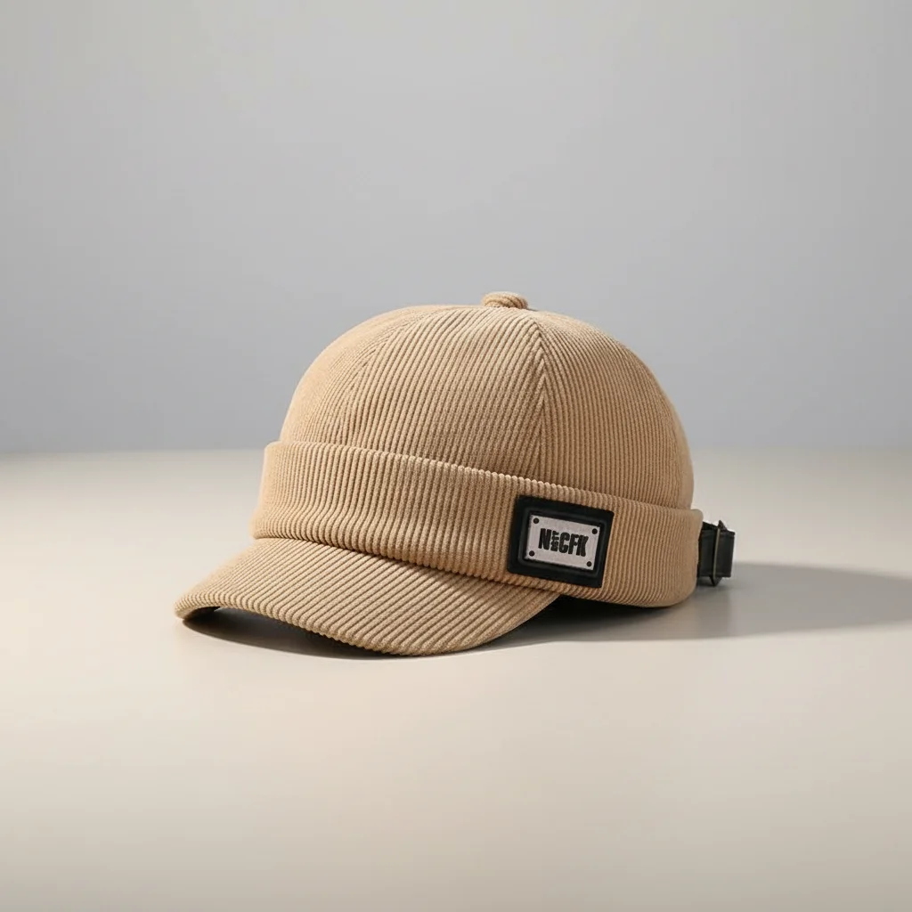 bonnet docker hiver velours côtelé confort – Image 4