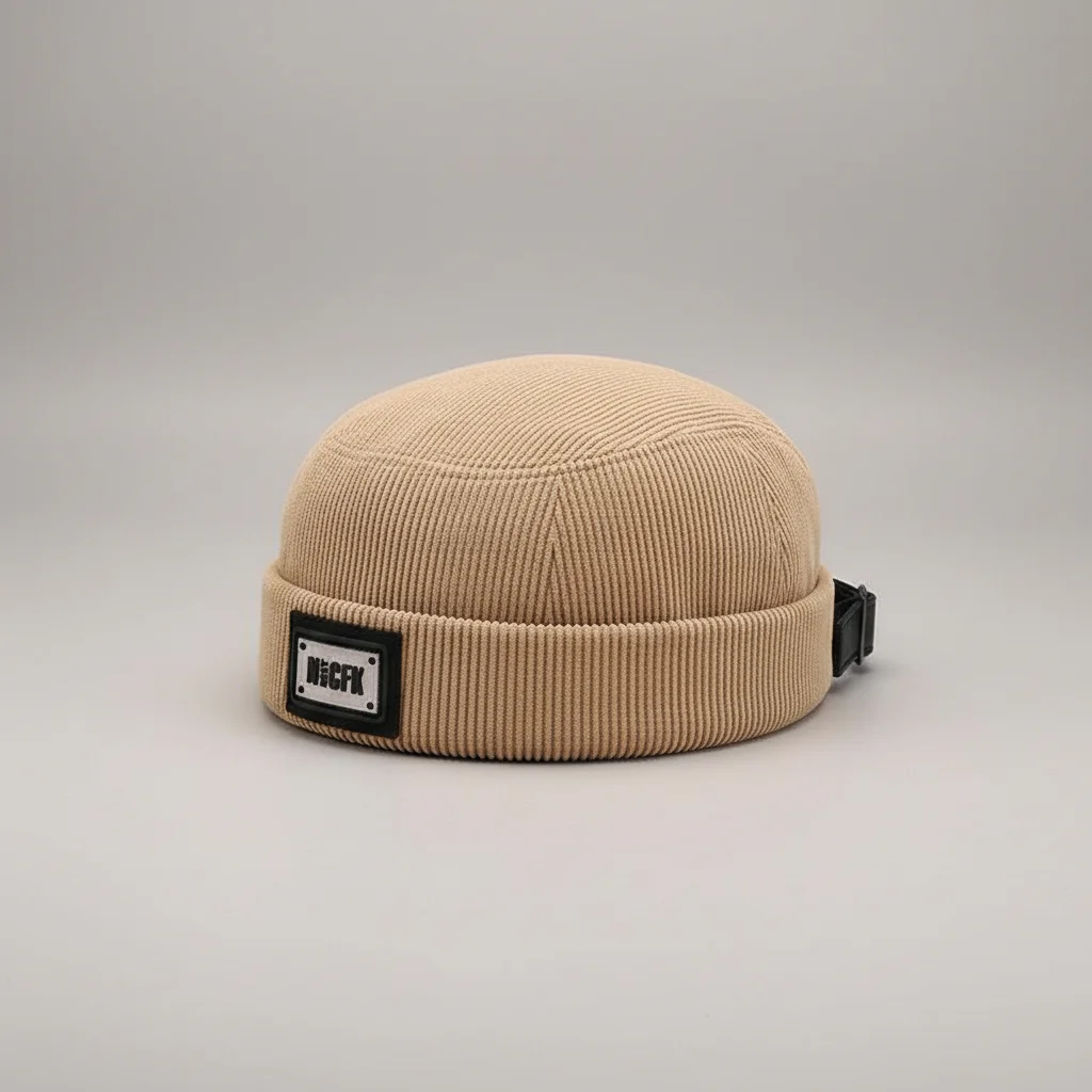 bonnet docker hiver velours côtelé confort – Image 5