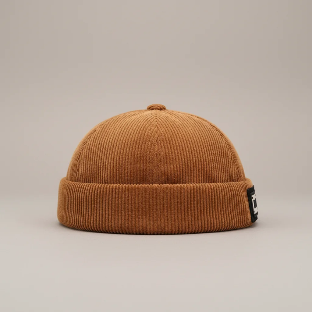 bonnet docker hiver velours côtelé confort – Image 8