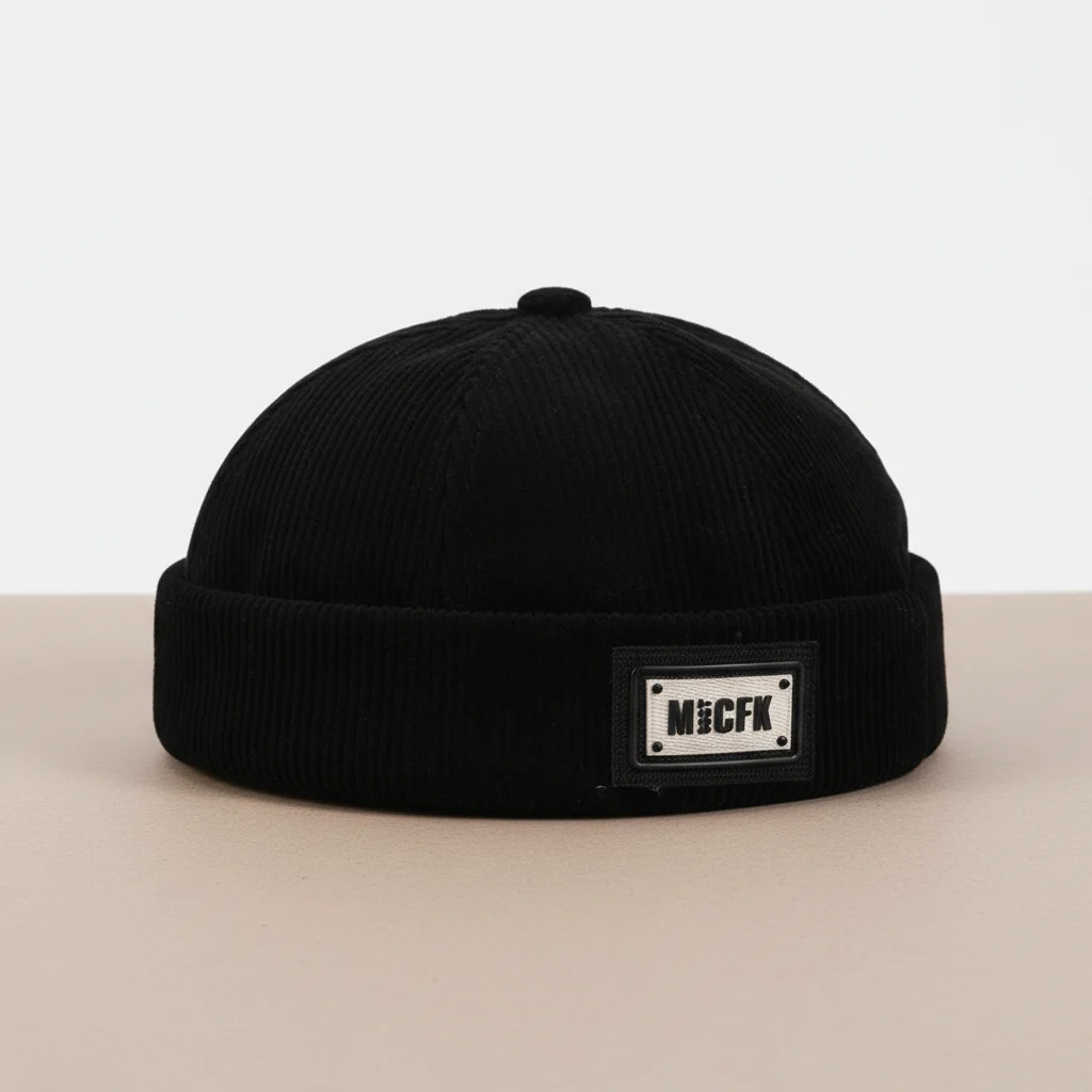 bonnet docker hiver velours côtelé confort – Image 9